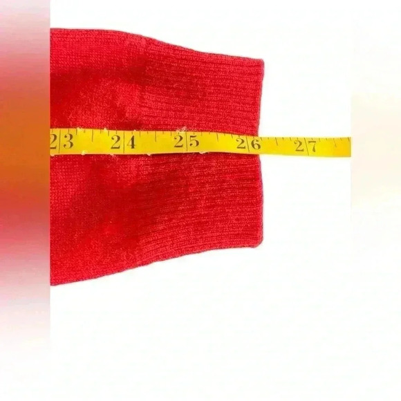Pronto Uomo Men’s Fine Marino Wool V-Neck Sweater Red XLT Tall Classic Preppy - Picture 7 of 8